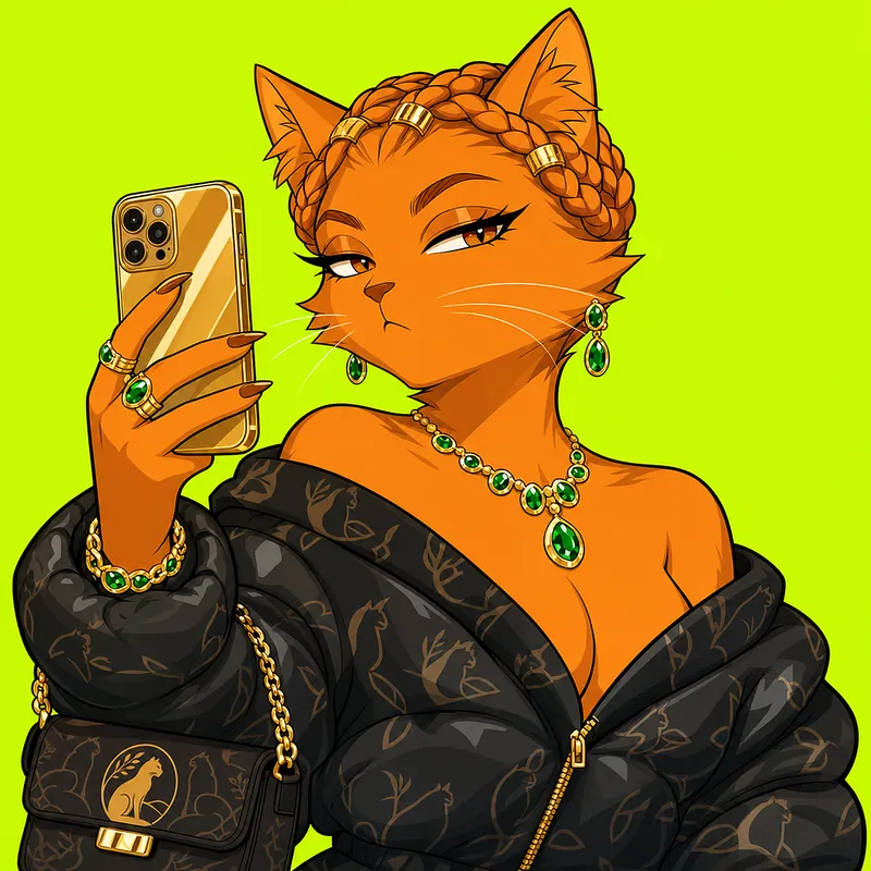 Mademoiselle Velvetta, Feline No. 1043 of the collection